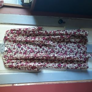 Sheer Floral LulaRoe Short Sleeved Duster